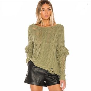 NWT ‎ HOUSE OF HARLOW Olive sweater, demas sweater,